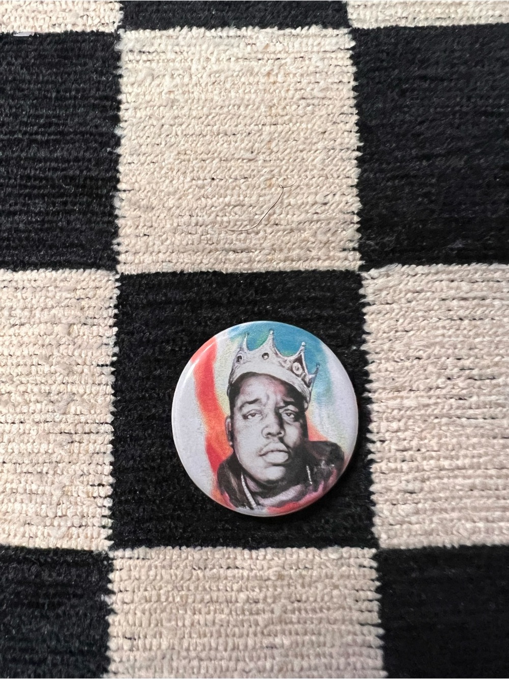 Notorious B.I.G. Biggie Smalls Portrait Brooch Pin | Hip-Hop Rap Collectible